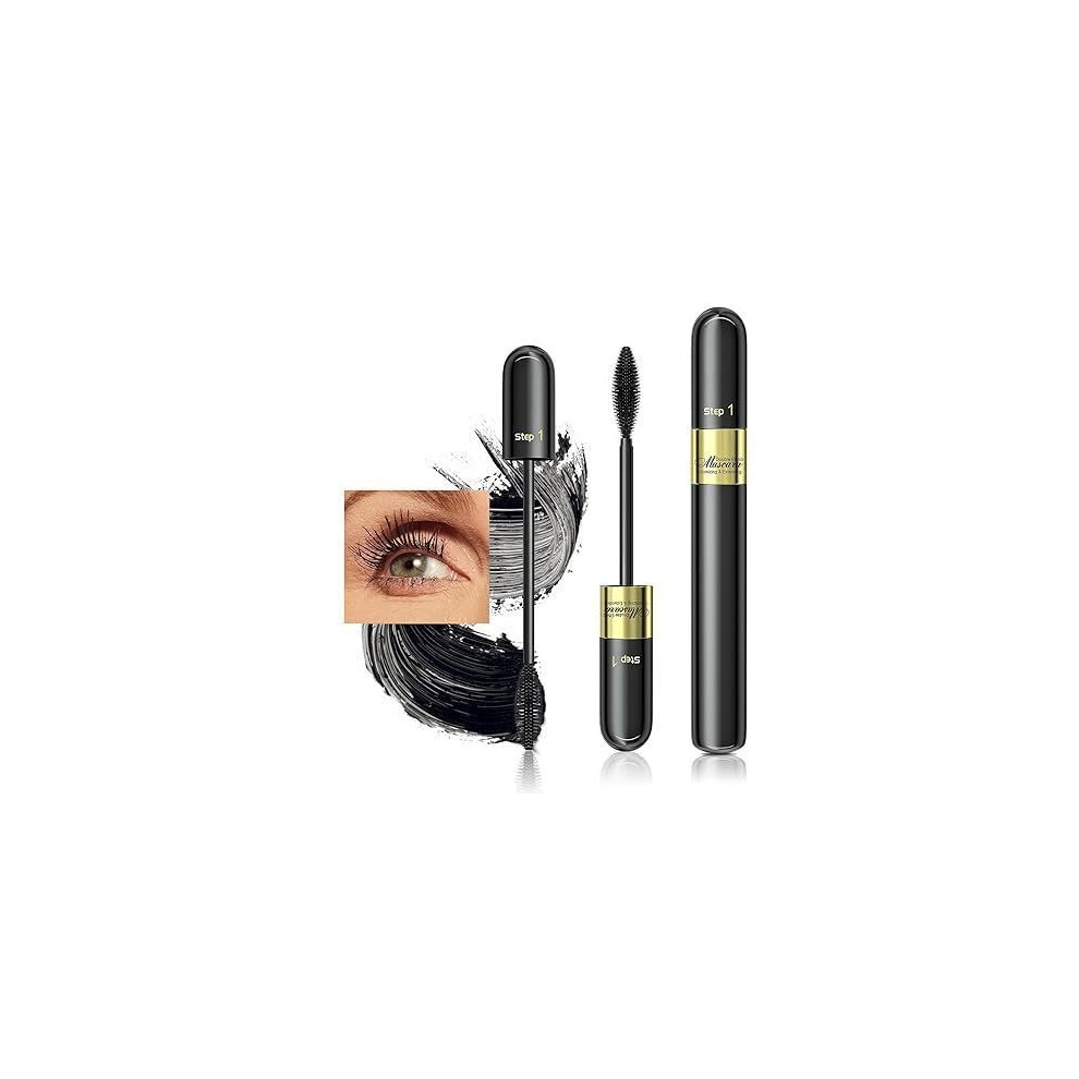 Waterproof Tubing Mascara Black, LongLasting No Flaking Volumizing Vegan and Cruelty Formula
