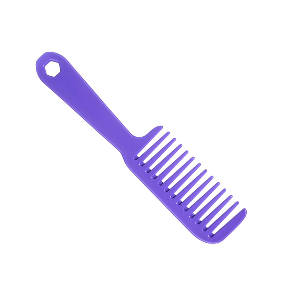 Unisex Wide Tooth Comb With Long Handle For Gentle Detangling Of Curly And Thick Hair