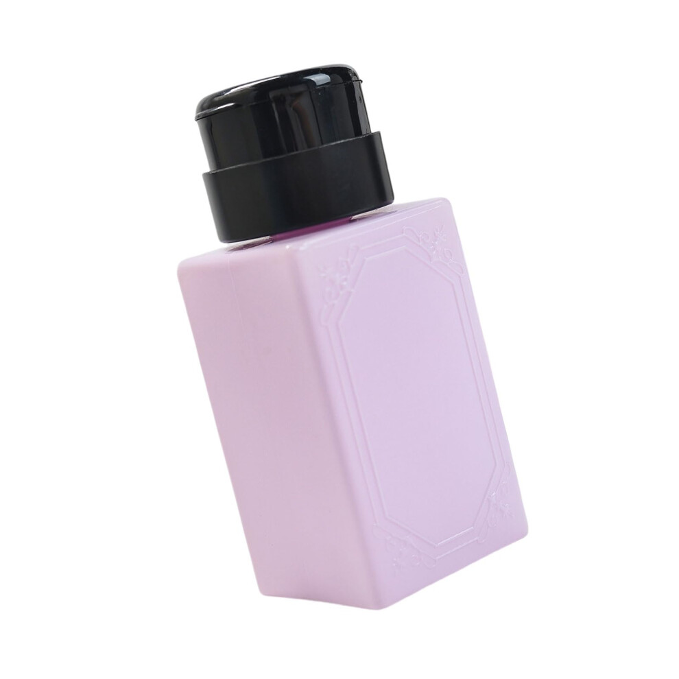 Pump Dispenser Bottle 220ml Leakproof Push Down for Nail Liquids Makeup Remover Beauty Products