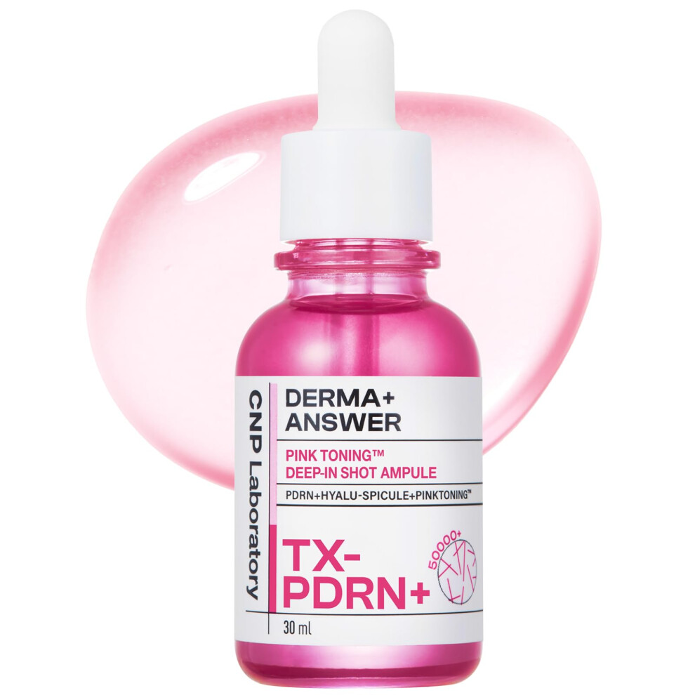 Pink Korean Glass Skin Serum With Tranexamic Acid And Niacinamide, Brightening Ampoule 1.01 Fl Oz