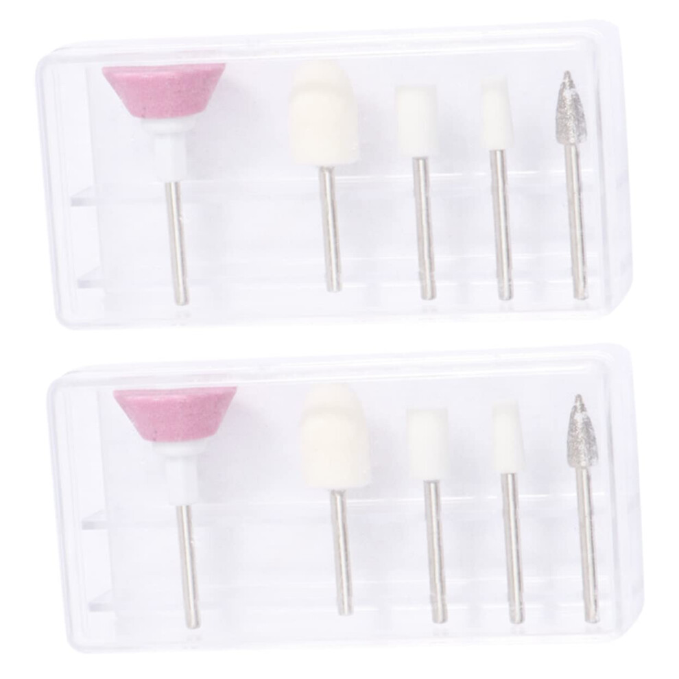 Electric Nail Drill Bits Set for SalonQuality Manicure and Pedicure Polishing, 5pcs