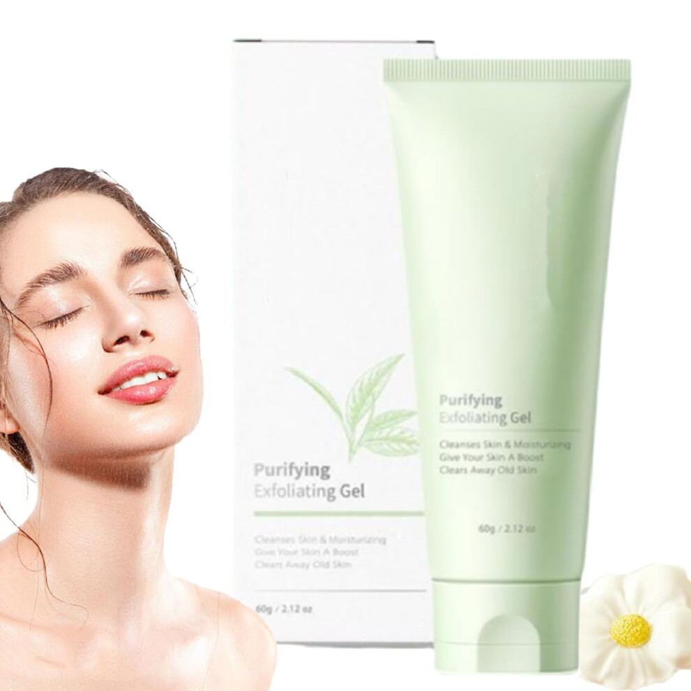 Exfoliating Face Scrub Gel for Deep Pore Cleansing and Hydration, 60g Facial and Body Care