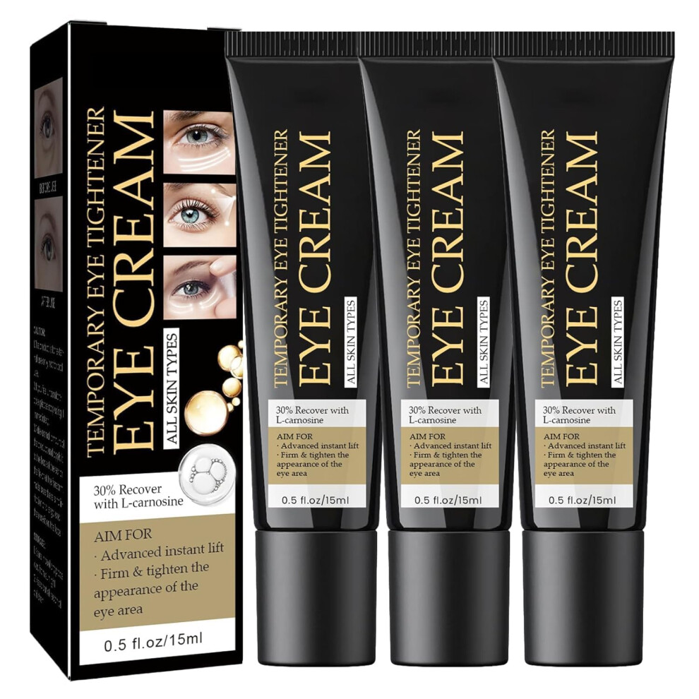 Cream/Dark 3Pcs Anti Aging Eye For Circles And Puffiness, Instant Firming And Hydrating Formula