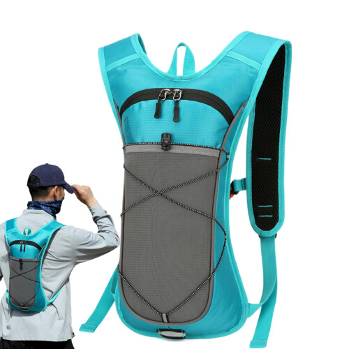 Hydration Backpack Sky Blue – Lightweight Waterproof Pack for Hiking, Cycling, Running, Skiing