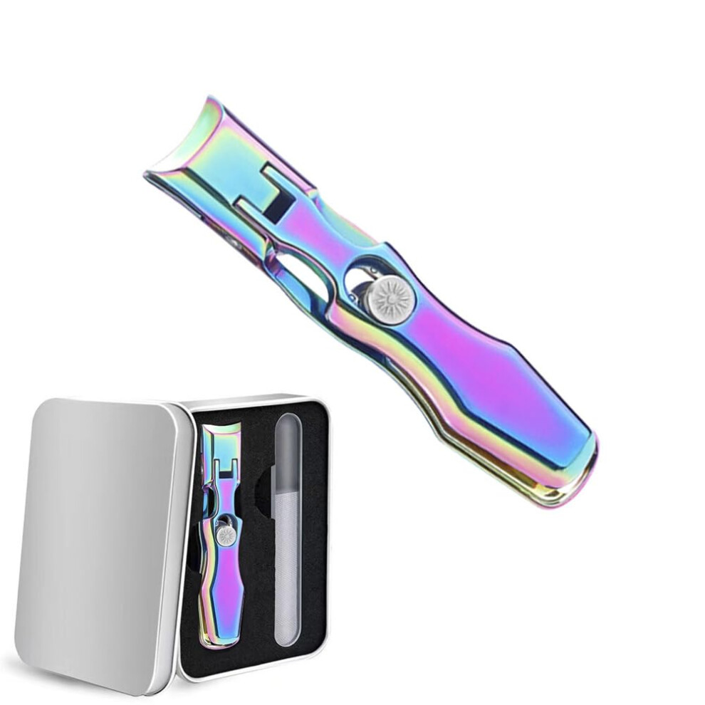 Toenail Clippers for Seniors with Wide Jaw Opening and AntiSplash Stainless Steel Design