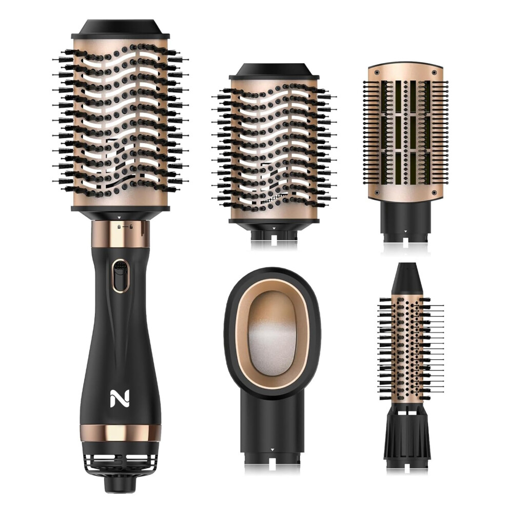 Hot Air Brush Blow Dryer Brush for All Hair Types with Fast Drying Frizz Control and Volumizer