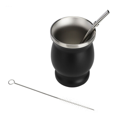 Κομψό σετ Yerba Mate, διπλό τοίχωμα με μόνωση για διατήρηση της θερμοκρασίας για 1