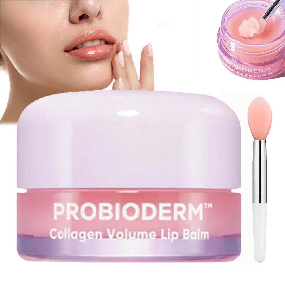 Collagen Lip Balm 15ml for Dry Cracked Lips, Deep Hydration and Overnight Lip Recovery