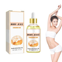 Body Oil with Peach Vanilla and Cinnamon Bun Scent, DessertInspired Fragrance, Deep Hydration