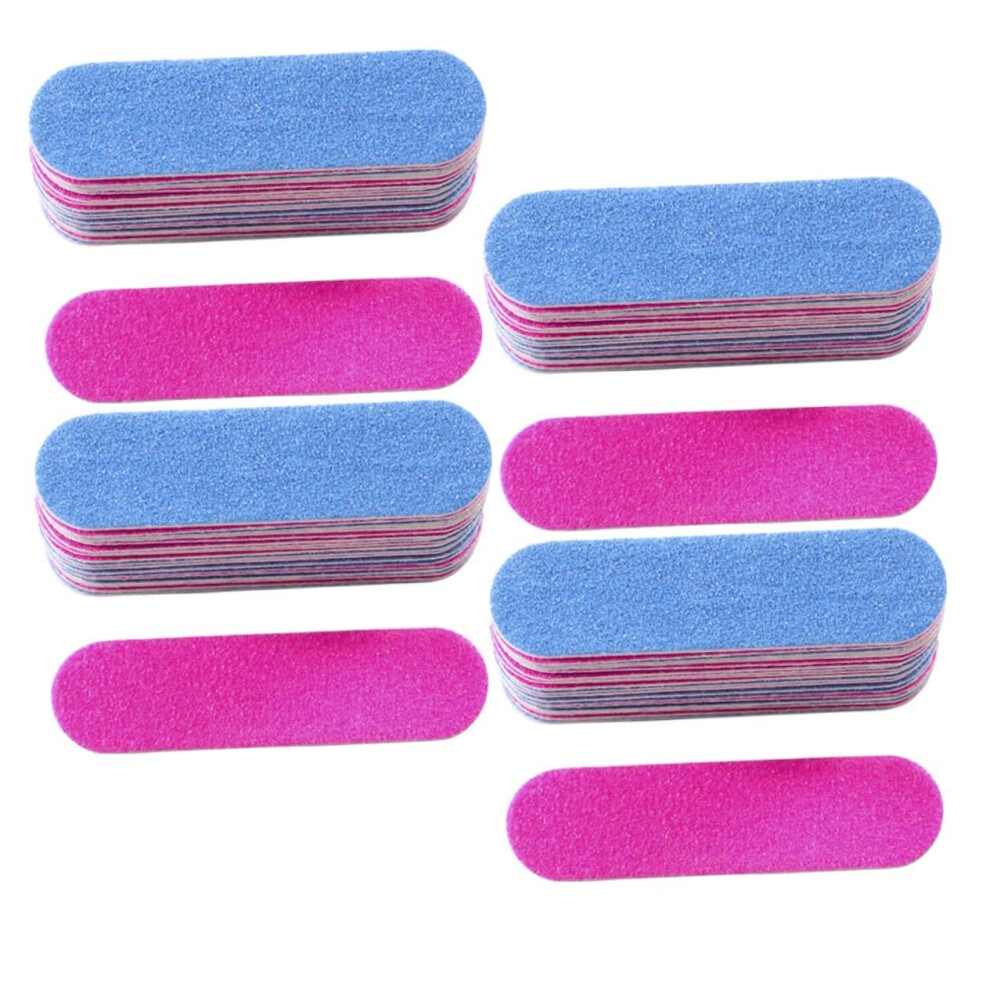 300pcs Professional Double Sided Nail File and Buffer Block Durable Mini Wood for Manicure