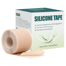 Silicone Scar Sheets and Removal Tape 1.6'x120' Roll for CSection Keloid Burn Surgery Face