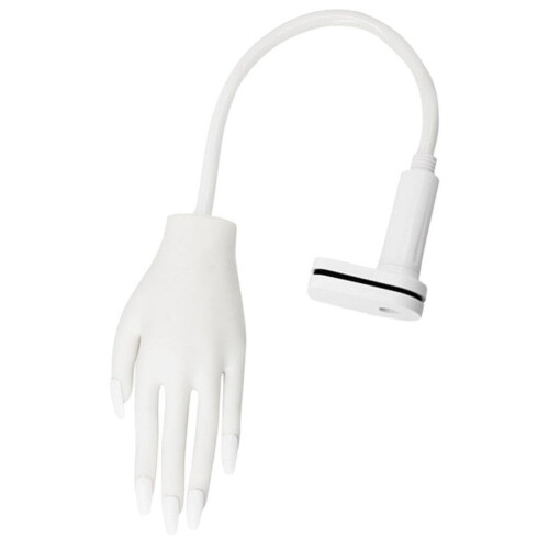 Nail Practice Hand Model Realistic Human Size Flexible Durable Build for Manicure Training