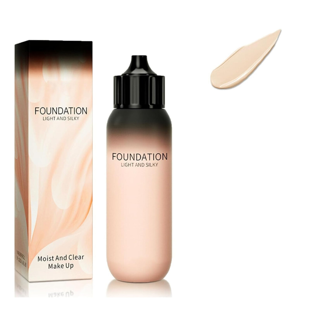 Waterproof Long Lasting Foundation with Full Coverage Hydrating Natural Finish for Flawless Skin