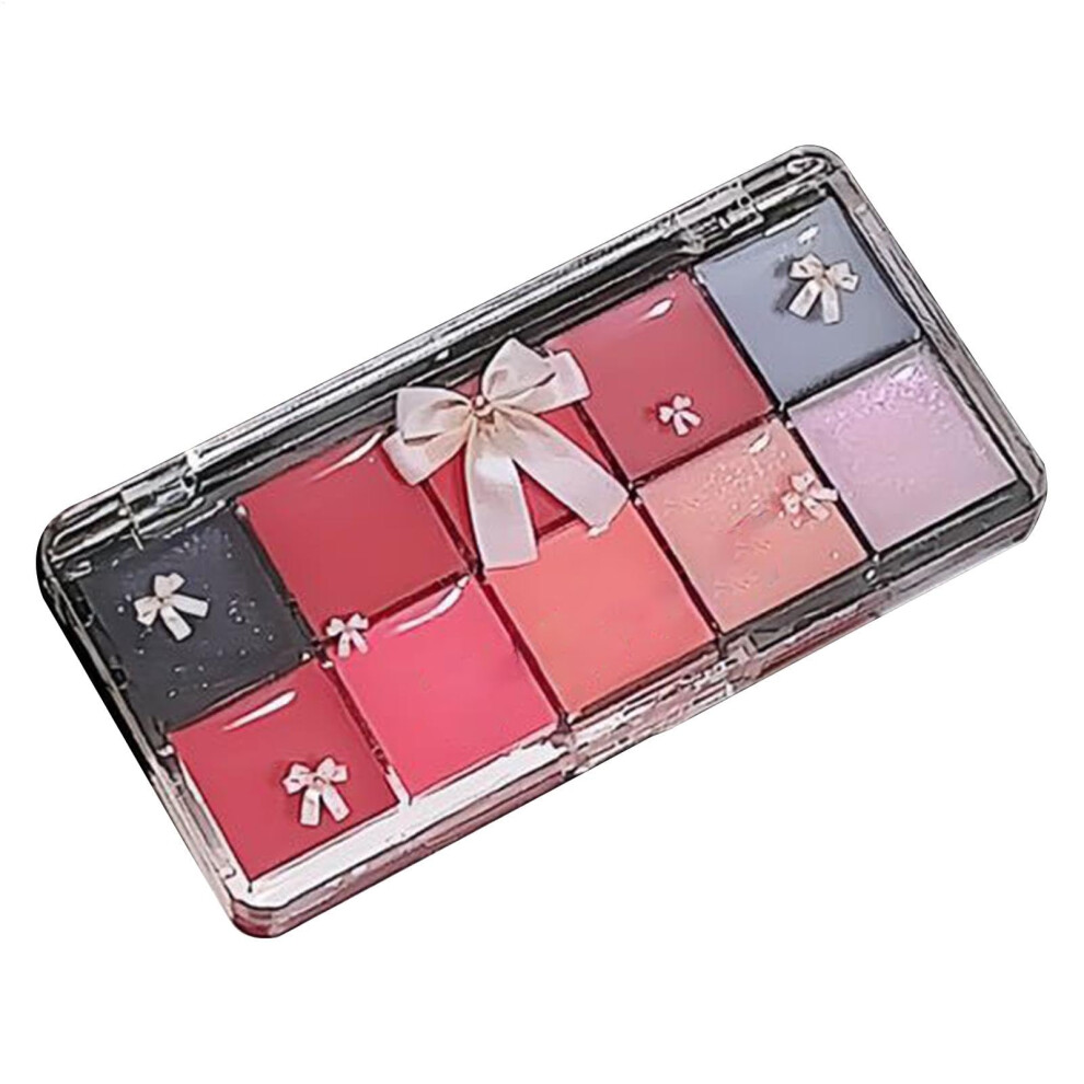 Lip Gloss Palette 10 Colors Set with LongLasting Gloss Finish and Deep Hydration Formula