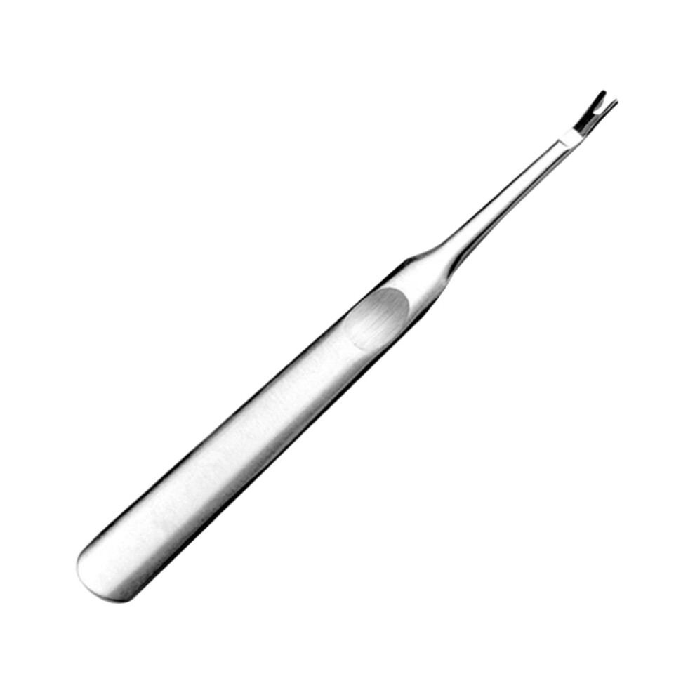 Cuticle Remover and Pusher Set Stainless Steel VShape Trimmer for Manicure and Pedicure 2pcs