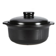 Ceramic Casserole Pot with Lid for Oven and Stove, Temperature Resistant Clay Cooking Pot