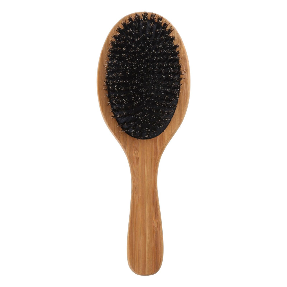 Boar Bristle Hair Brush for Thin Hair with Wooden Handle Gentle Detangling and Reduced Static
