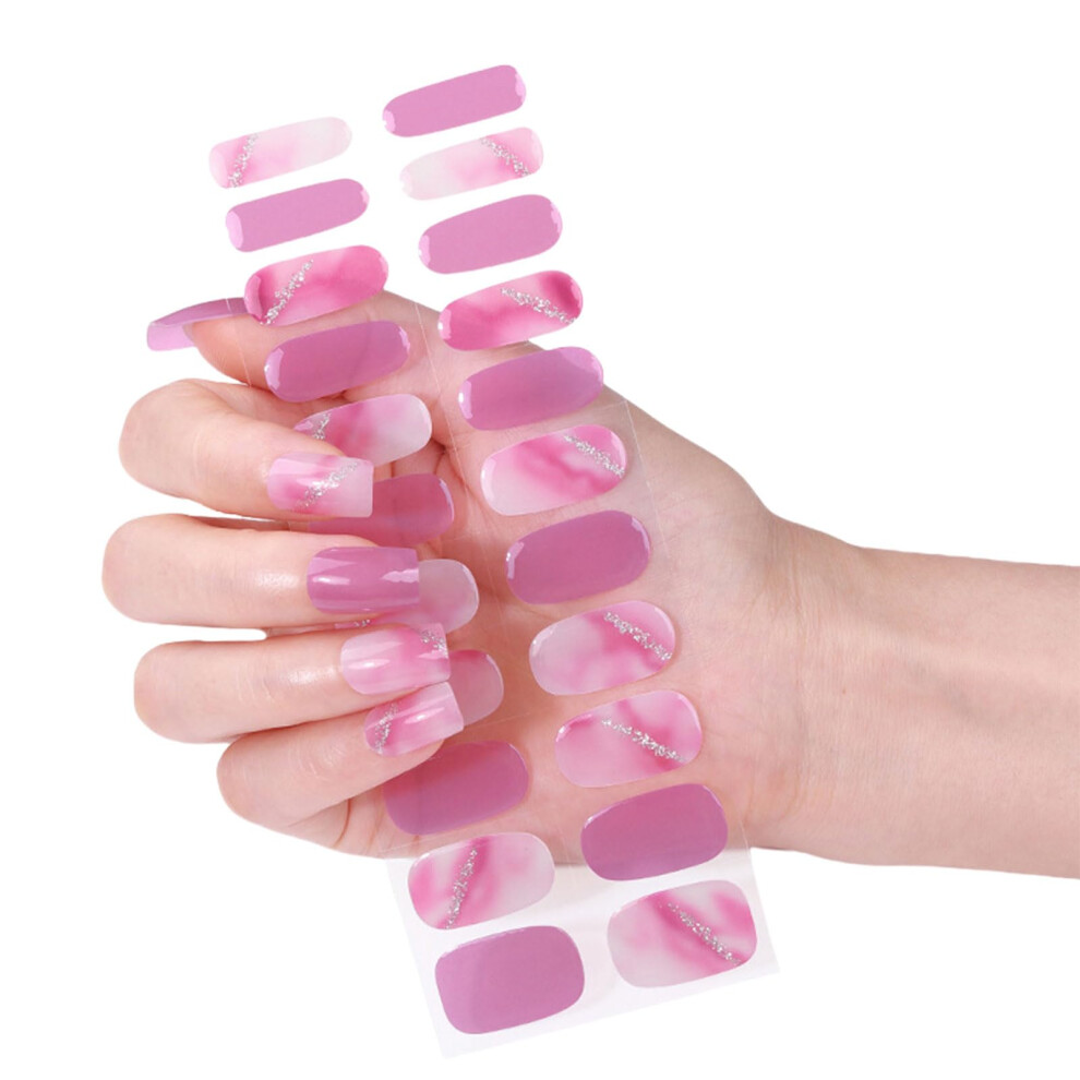 French Manicure Nail Stickers Gel Nail Wraps Fast SalonGrade Finish 15 Styles for Home or Salon