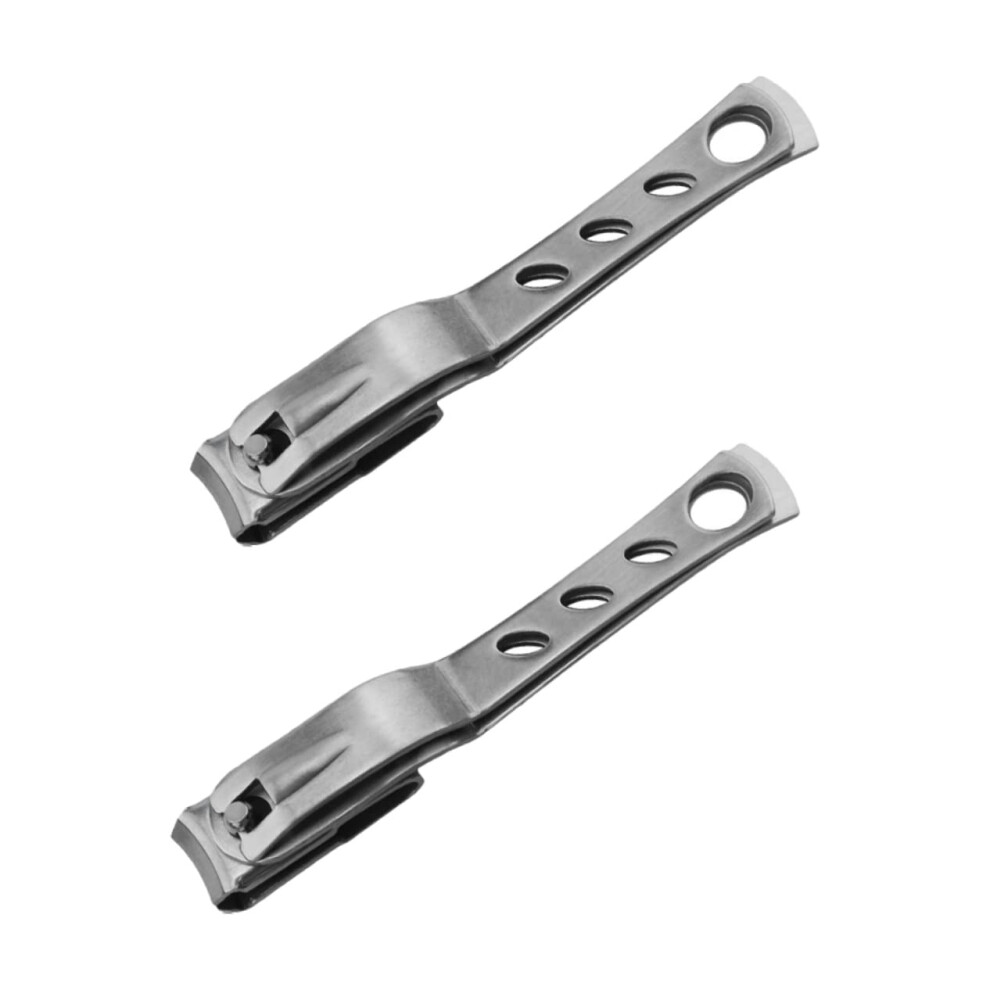 Rotating Nail Clippers for Thick Toenails with Ergonomic Cutting Head, 2pcs Precision Manicure Set