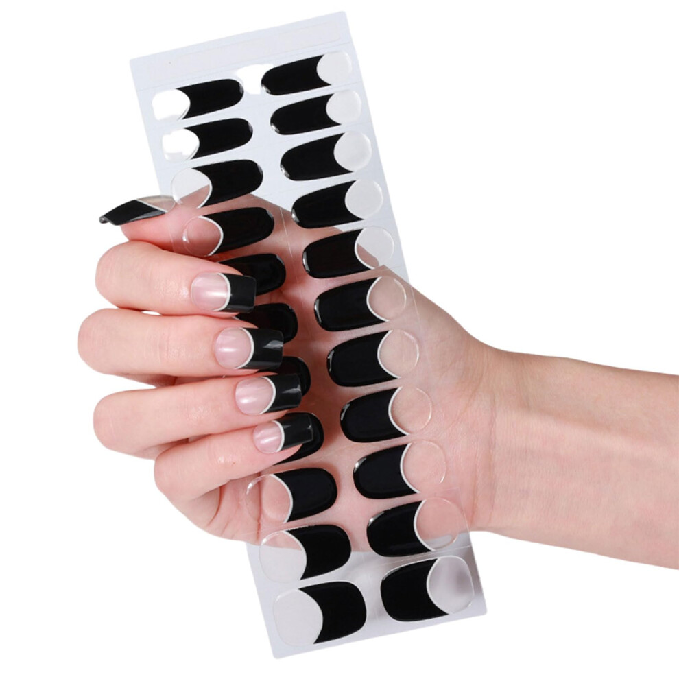 French Style Gel Nail Stickers SalonQuality Gloss Finish Instant French Manicure Easy Home Application