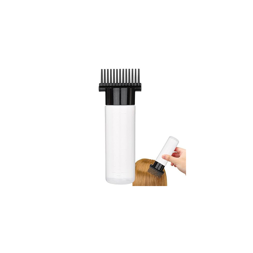 Hair Dye Applicator Bottle with Comb Tip for Precise Root Application and Scalp Oil Treatment