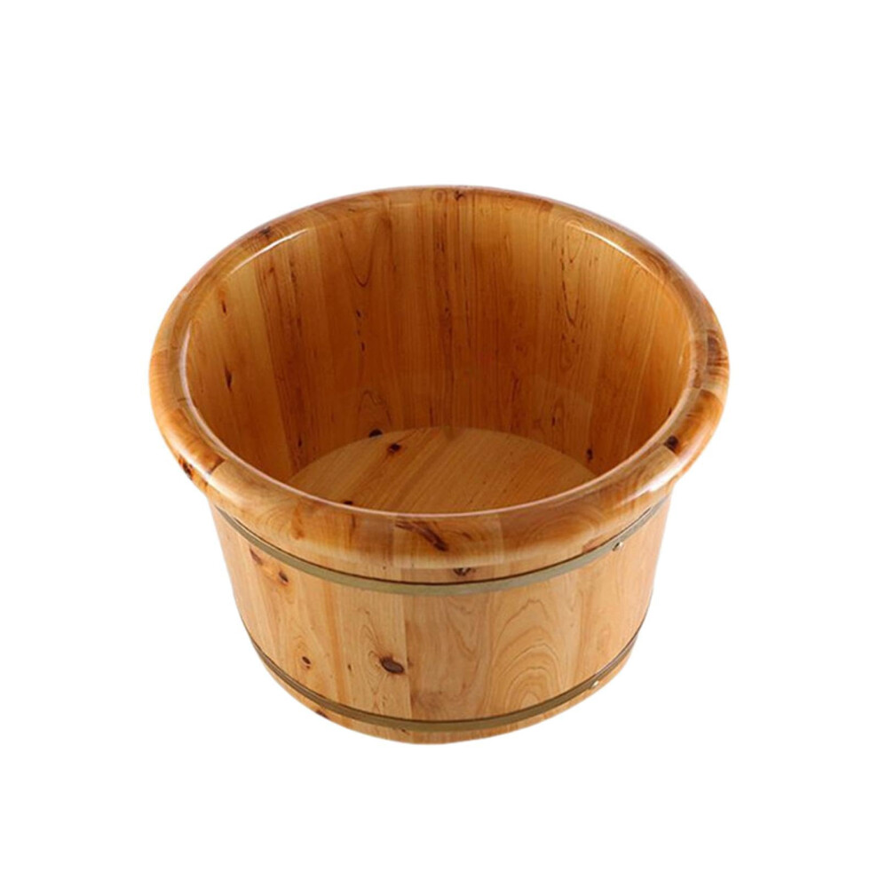 Wooden Foot Bath Tub â Multipurpose Home Spa and EasyClean Wooden Soaking Basin, 30x36cm