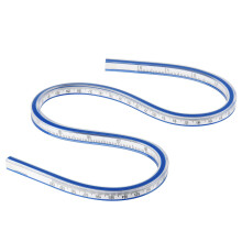 24 Inch Flexible Curve Ruler with Dual Scale Inches and Centimeters Soft Plastic