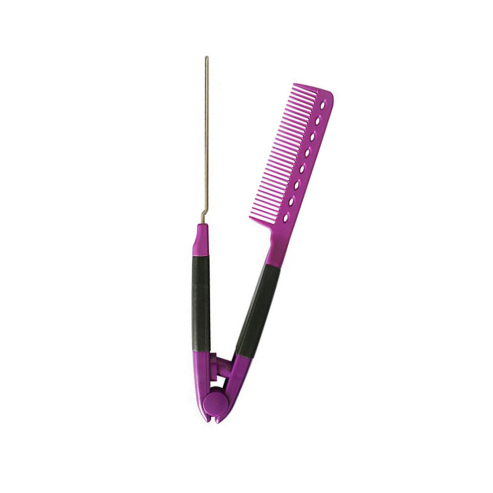 V Shaped Hair Straightening Comb for Women Fast Hair Styling Brush for Daily and Special Use