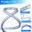 24 Inch Flexible Curve Ruler with Dual Scale Inches and Centimeters Soft Plastic 2