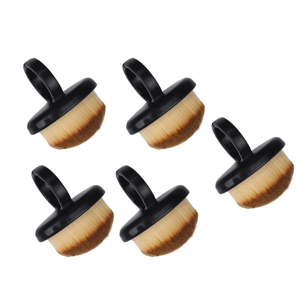 Nail Dust Brush Set Ring Shaped Manicure Cleaning Brush Compact Size for Precise Dust Removal