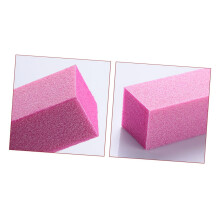 10pcs Pink Nail Buffer Block Sponge File for Gentle Buffing and Smooth Polish Finish