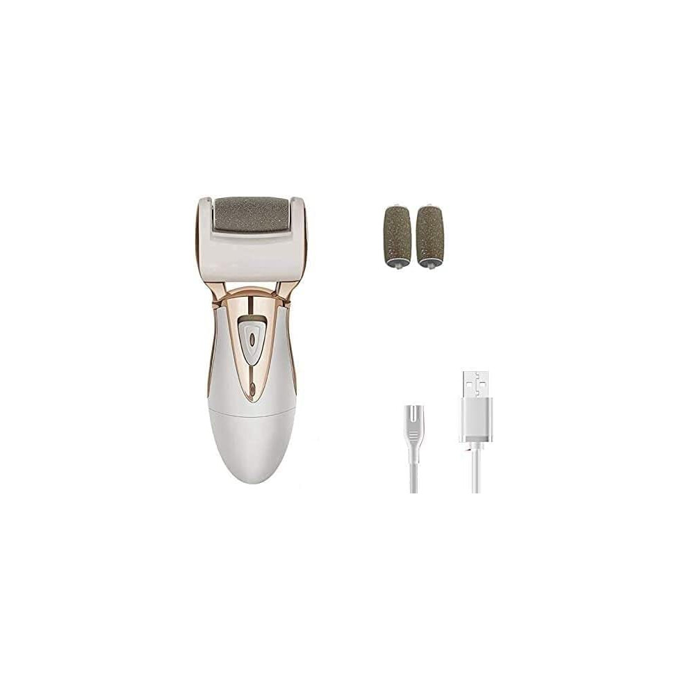 Electric Callus Remover for Feet Waterproof Electric Foot File with 2 Roller Heads Rechargeable