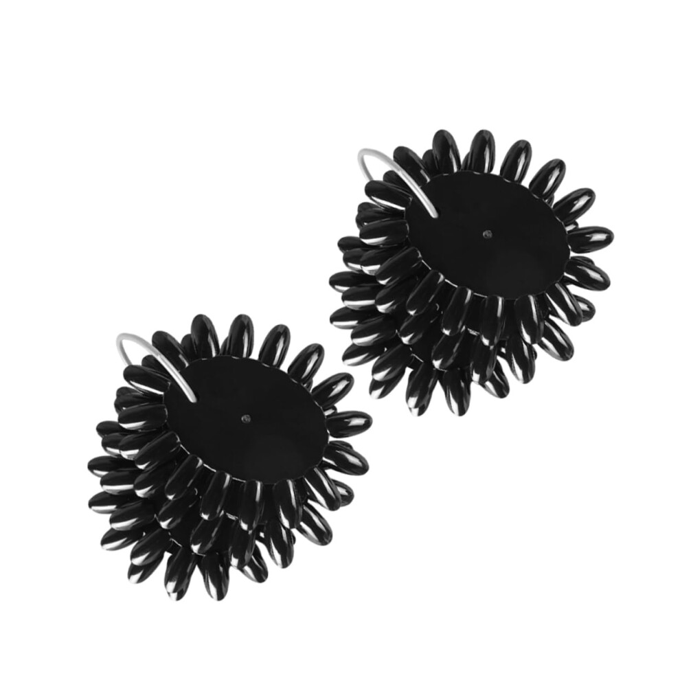 Black Nail Color Display Board 20X10cm Sunflower Pattern Nail Polish Swatch Chart For Salon