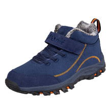 Men's Waterproof Winter Hiking Shoes with NonSlip Grip, Insulated Outdoor Snow Boots Dark Blue 10.5 UK