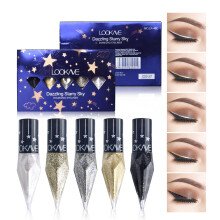 Glitter Liquid Eyeliner Set Waterproof Long Lasting Metallic Shades Smooth Eye Makeup for Women