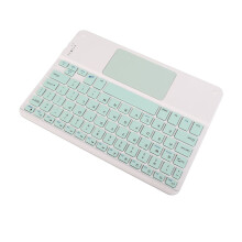 Clavier Bluetooth 78 touches avec pavé tactile pour smartphones et tablettes en vert