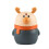 Toothpick Dispenser with PushButton Operation, Cute Elk Design, Large Capacity, Dark Blue 1
