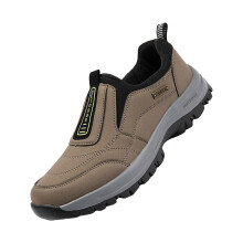 Men's Waterproof Hiking Shoes NonSlip Lightweight Trekking Sneakers Comfort Khaki Size 12 UK