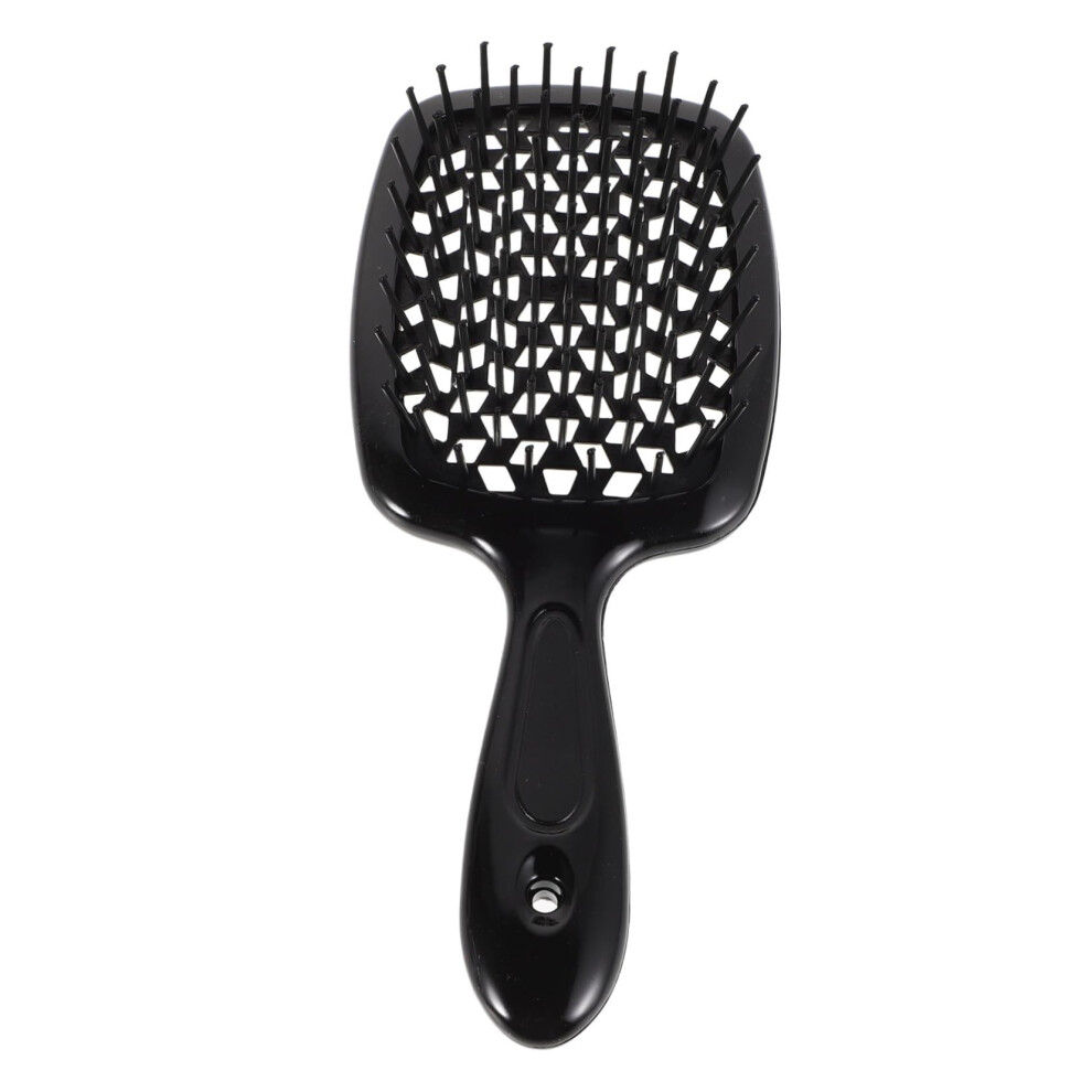 Unisex Wide Tooth Comb For Curly Hair Men, Square Hollow Detangling Hair Brush With Antifrizz Smoothing