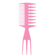 Wide Tooth Comb for Curly and Thick Hair, Detangling Design with Ergonomic Grip, Durable Plastic