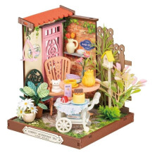 Kit de casa en miniatura DIY - ROLIFE - Jardín de té elegante - Fácil de ensamblar - Piezas precortadas - Montaje 1–2 h