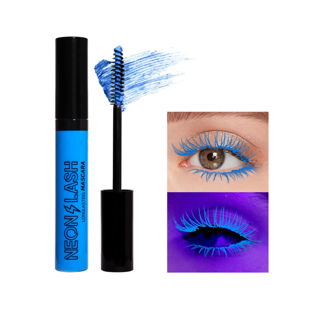 Neon Mascara Waterproof UV Glow Blacklight Reactive Longlasting Fluorescent Eye Makeup Color 05