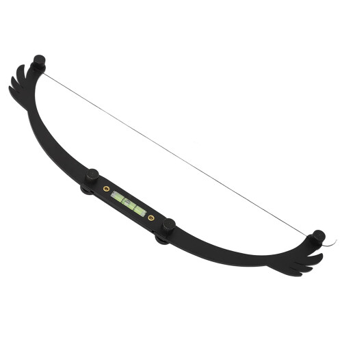 Eyebrow Mapping Ruler Adjustable Bow for Accurate Brow Shaping Microblading Measurement Tool Black 2