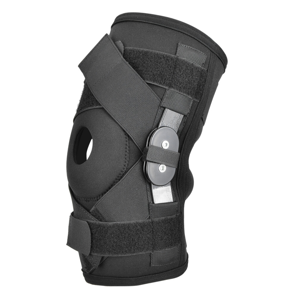 Orthopedic Knee Recovery Brace, Patellar Tendon Support For Enhanced Stability And Protection, Hinged Knee Brace With Detachable Aluminum Strips For