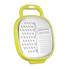 Veelzijdige kaasrasp voor in de keuken, hoogwaardige roestvrijstalen rasp met opvangbak voor ruimtebesparende opslag, ergonomische handrasp voor
