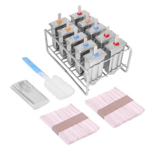 Dishwasher Safe Popsicle Molds, Bpa-Free Ice Pop Maker Can Make 10 Pieces Ice Pops, Easy To Use And Clean, Durable For Long Time Use, Multipack
