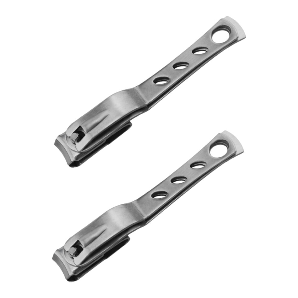 2pcs Rotating Toenail Clippers for Thick Nails with 360 Head and Ergonomic Grip for Seniors