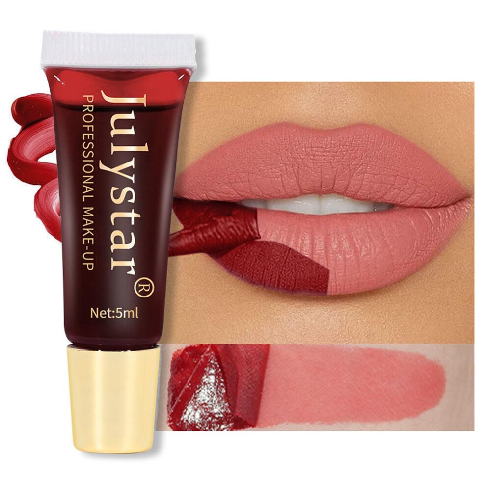Cream Peel Off Lip Stain Waterproof Matte Nude 02# Long Lasting Non Transfer Lip Tint
