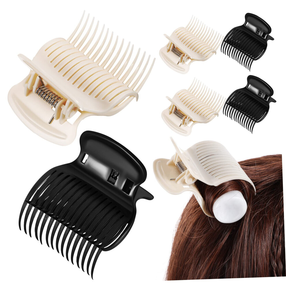 12 Pcs Hot Roller Clips with NoCrease Grip for Volumizing and Even Curl Formation