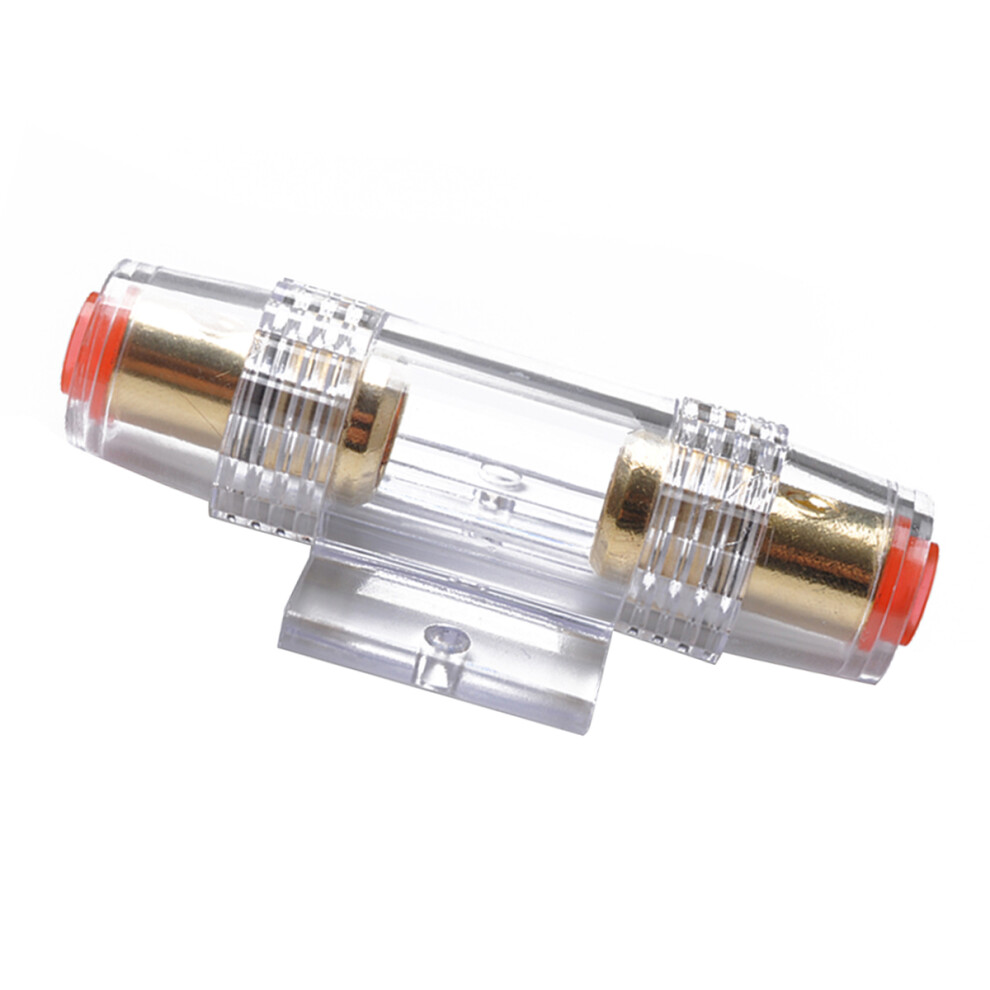 2Pcs Agu Fuse Holder Auto Car 4/8 Gauge For Amplifier Alarm Use Silver 3621955973859